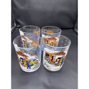 Gulf Oil Collectors Series "The Great Depression Years" Tumblers set of 4